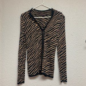 Leopard top size small dress shirt